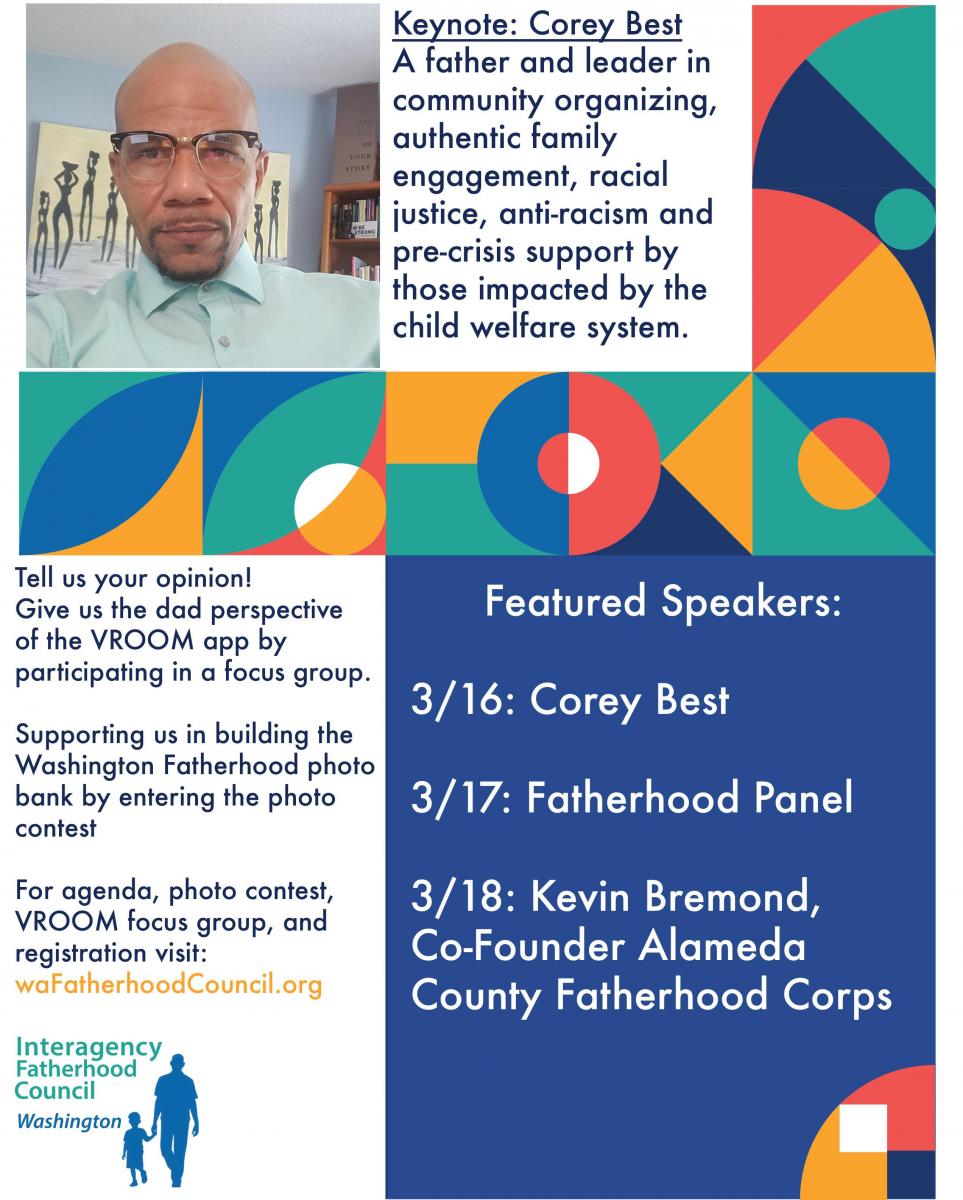 Flyer for 2021 Washington Fatherhood Summit - Page 2